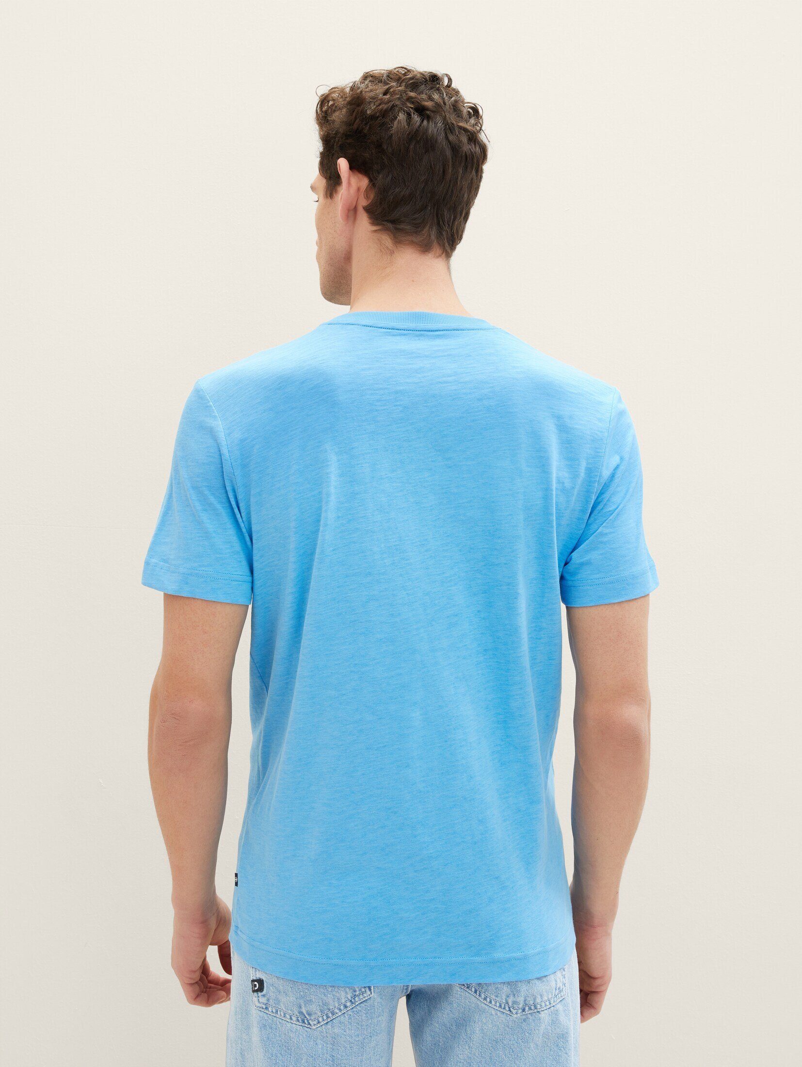 mit Print TAILOR T-Shirt blue sky TOM T-Shirt rainy
