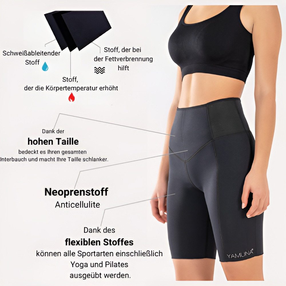 Yamuna Trainingsshorts Sauna Effekt Neopran Trainingsshort, günstig online kaufen