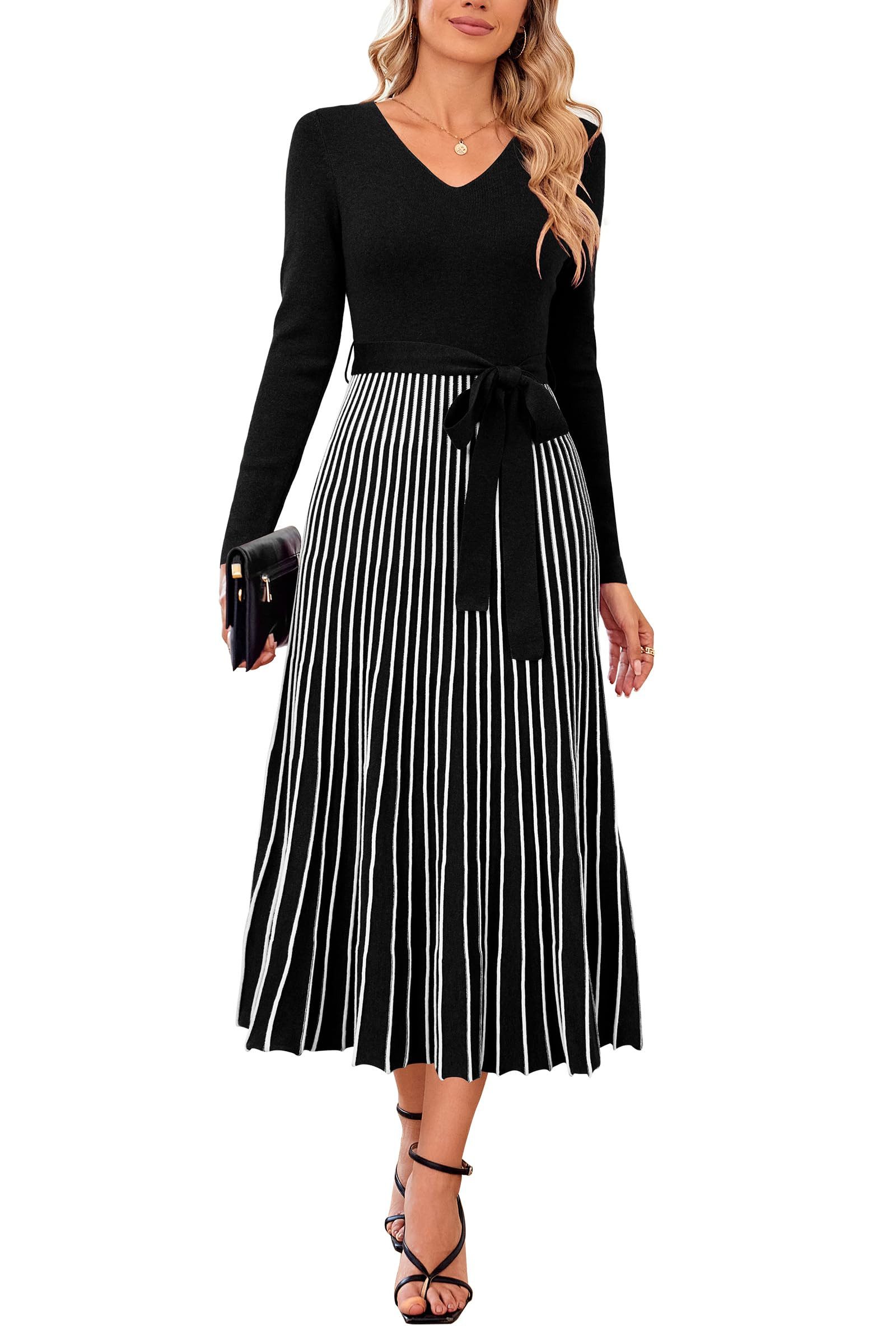 Arach&Cloz Strickkleid Arach&Cloz Damen Pulloverkleid Herbst günstig online kaufen