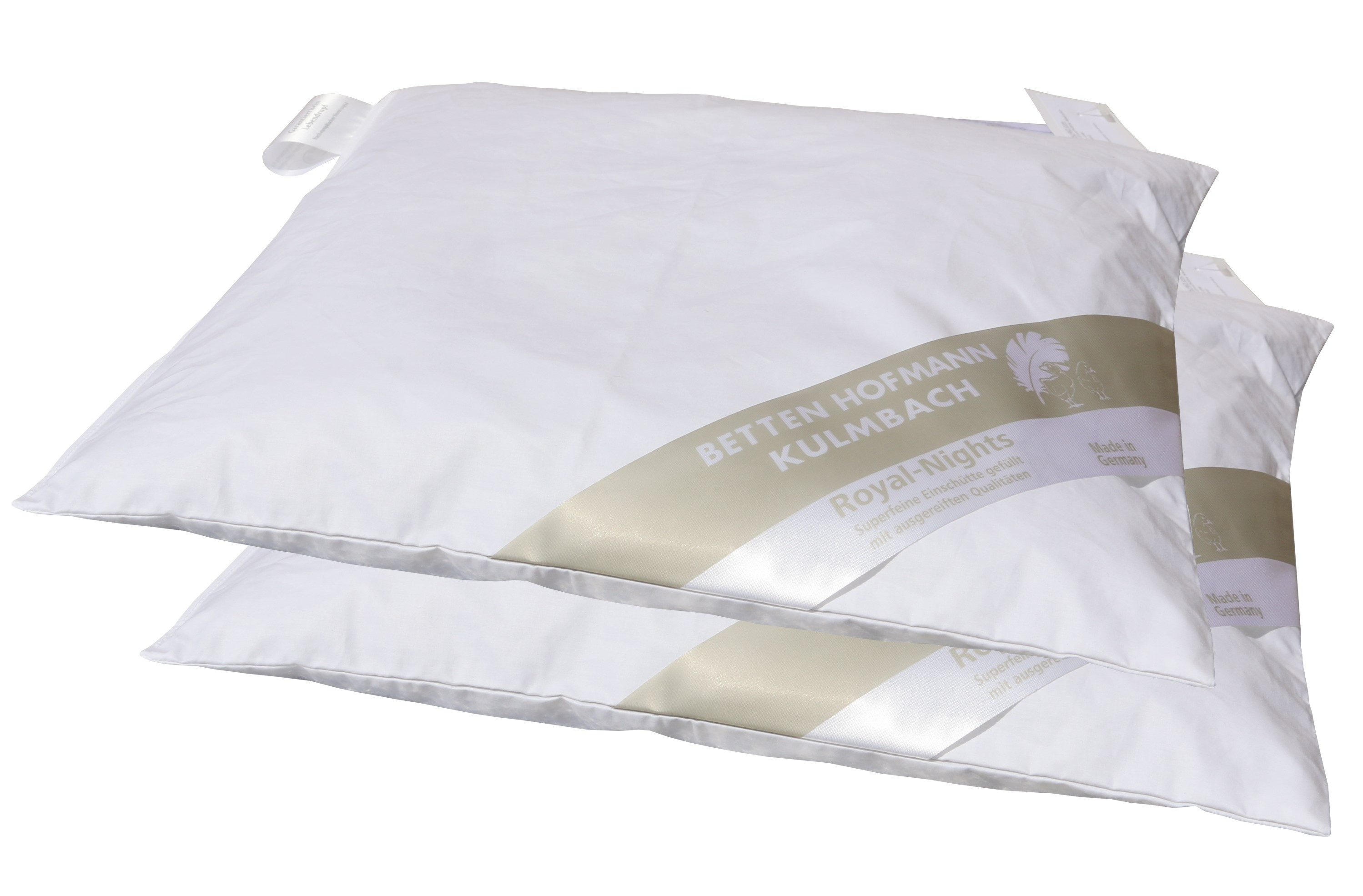 Betten Hofmann Babykissen 2 Stück Betten Hofmann Baby Daunenkissen 35x40 cm Flachkissen 30 g, hergestellt in Deutschland