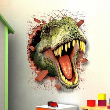 CreateHome Wandtattoo Dinosaurier (50 x 70 cm), selbstklebend, rückstandslos abziehbar, hohe Klebkraft, einfache Montage