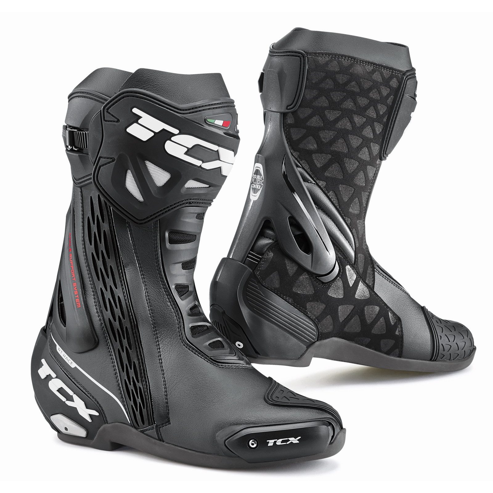 TCX TCX RT-Race Herren Stiefel schwarz 47 Motorradstiefel (Packung, Antistatische und Öl- und Benzinfeste Sohle)