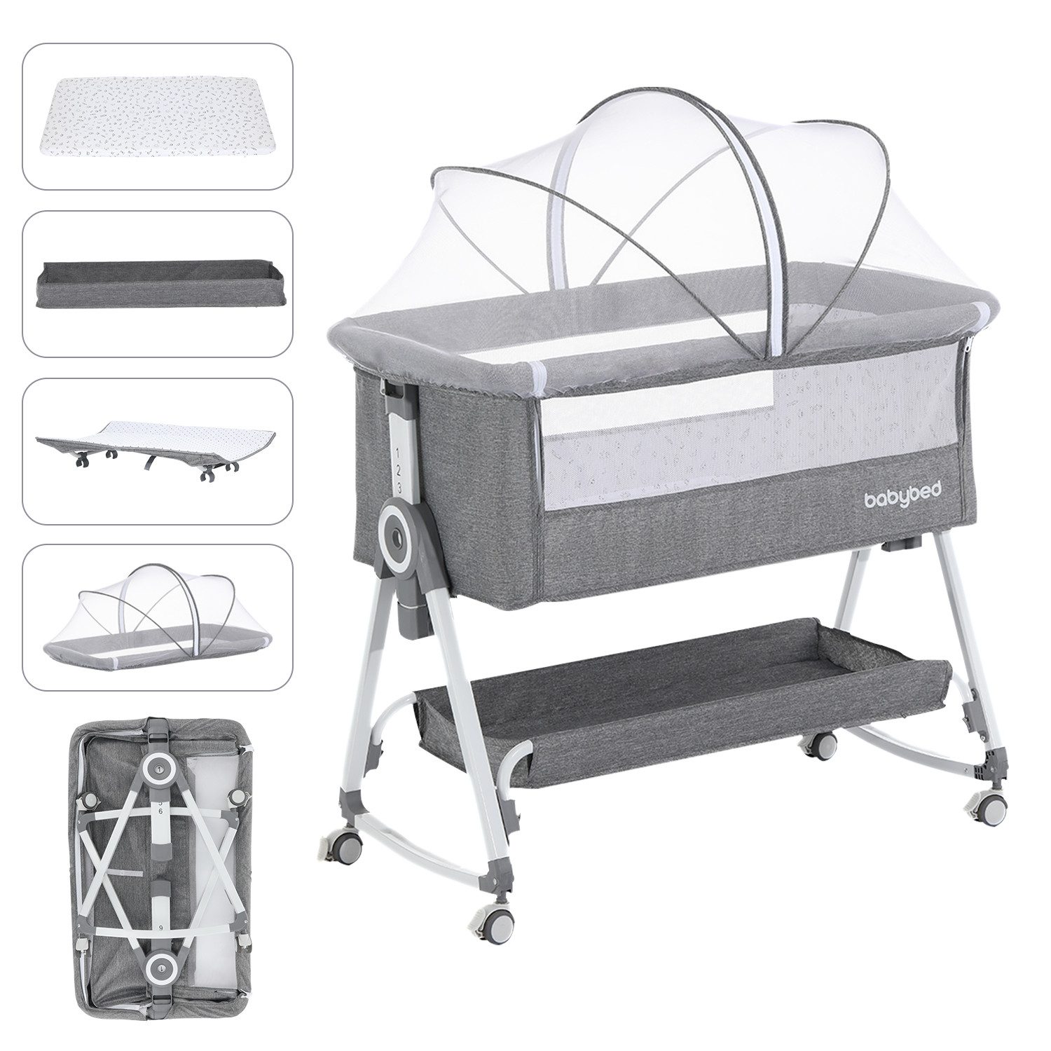 oyajia Beistellbett 3 in 1 Babybett günstig online kaufen
