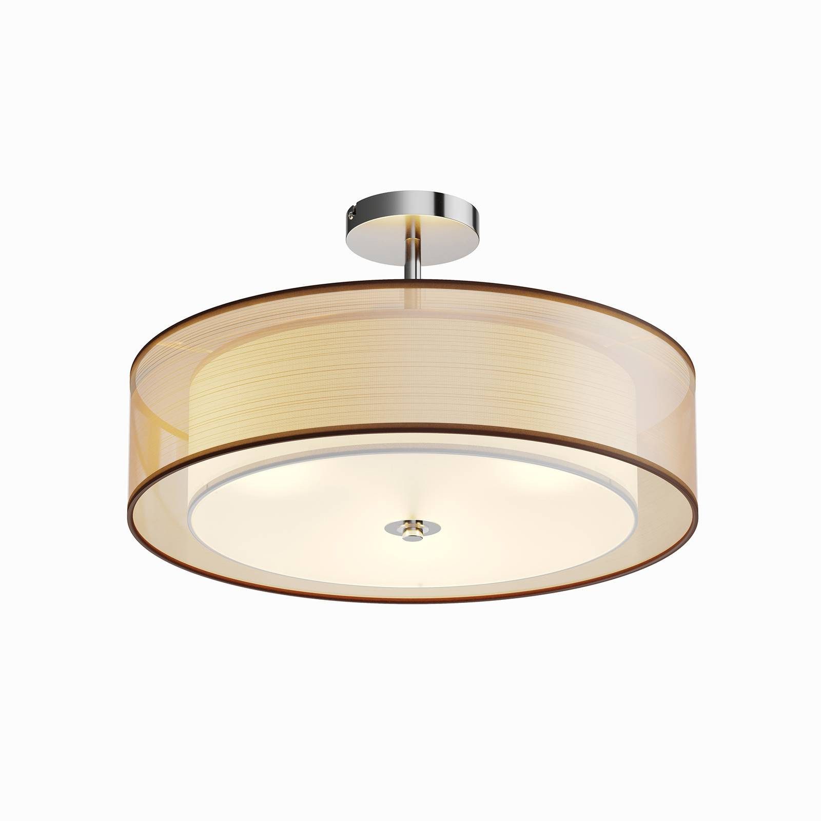 Lindby Deckenleuchten Pikka, Braun IP20, 3 x 11 W LED