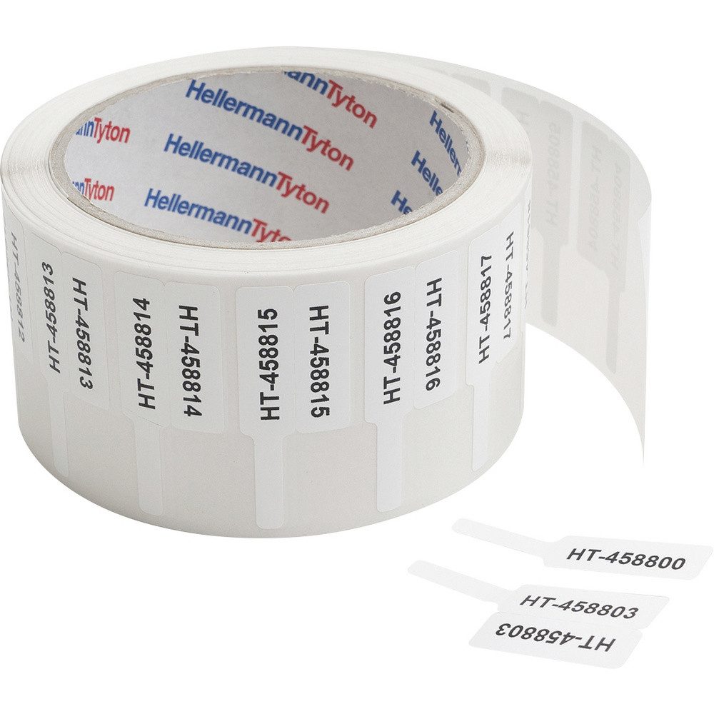 HellermannTyton Kabelzubehör HellermannTyton 596-00162 Helatag-Marker TAG30-55T1FL-934-WH Etiketten, (Helatag-Marker TAG30-55T1FL-934-WH)