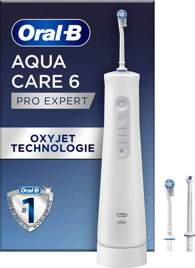 Oral-B Munddusche AquaCare 6, Aufsätze: 3 St., Kabellose mit Oxyjet-Technologie