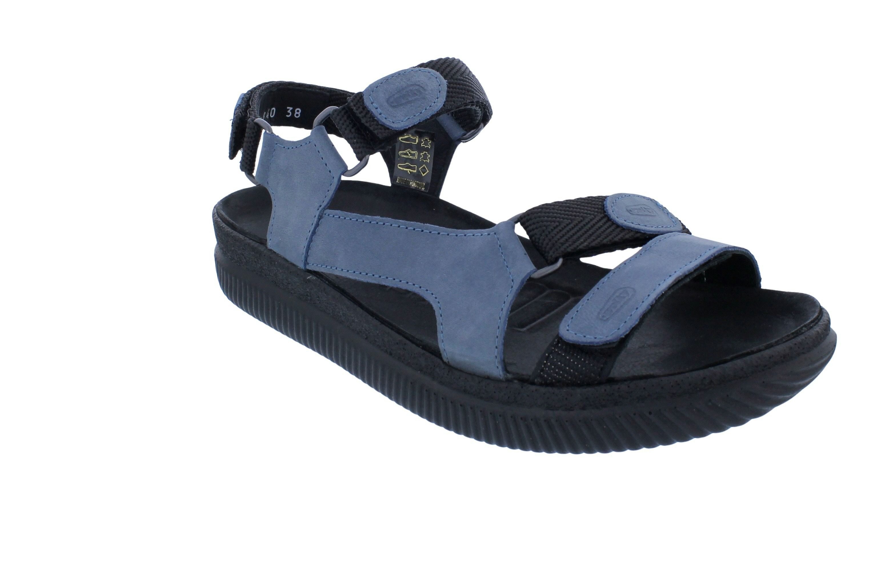 WOLKY Wolky Sandale Energy Lady 0071050-840, Fettnubukleder, Jeans-Blau, Kle Sandale