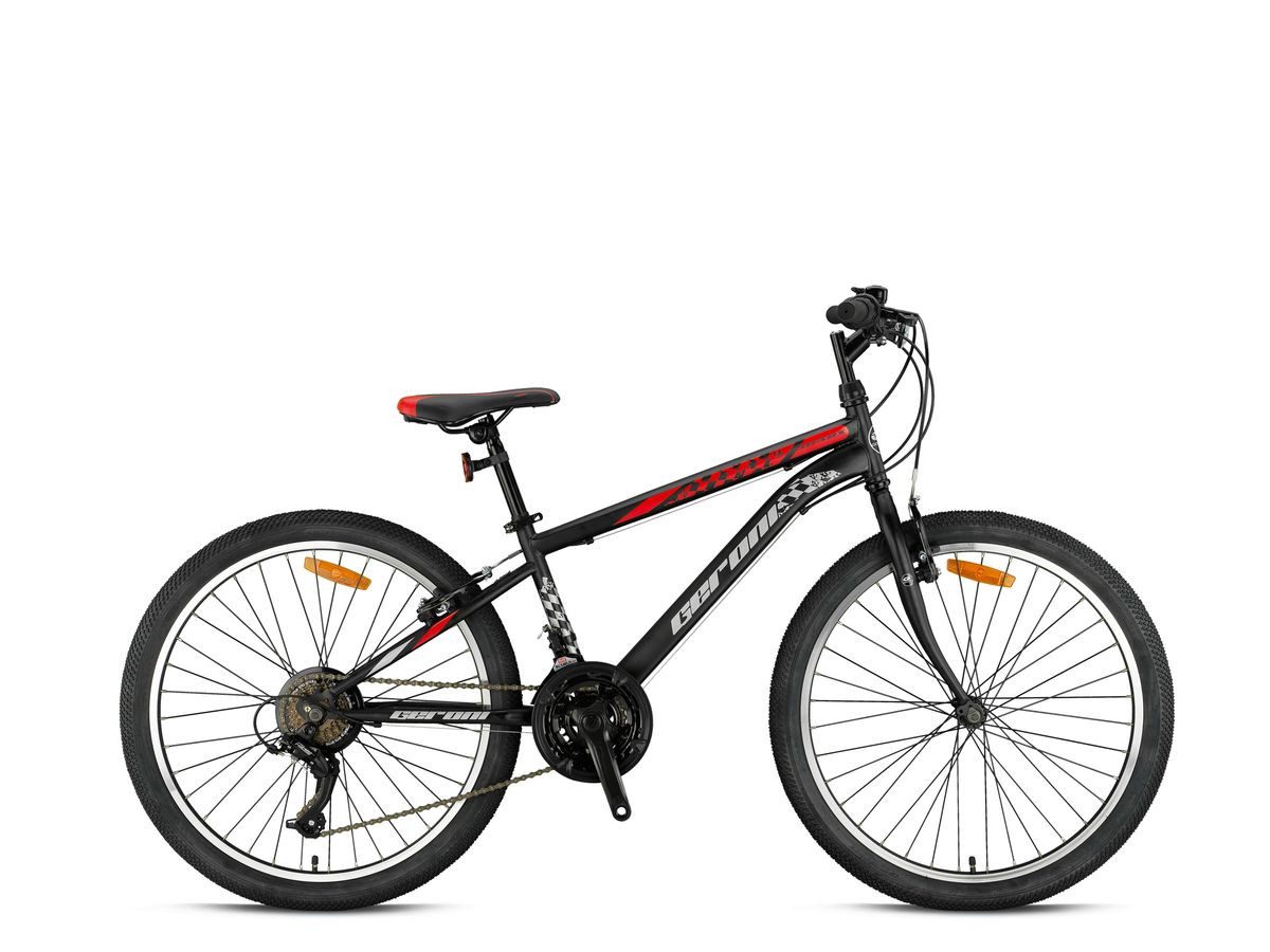 T&Y Trade Kinderfahrrad 26 Zoll Kinder Jugend Fahrrad MTB Mountainbike Rad Bike GRN26-035 Rot, 21 Gang Microshift, Kettenschaltung, 21 Gang, Seitenständer