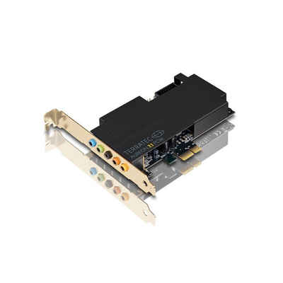 Terratec AUREON 7.1 PCIe Soundkarte, Low-Profile PC 7.1 Soundkarte, Digitale/Analoge 3.5mm Ein- & Ausgänge
