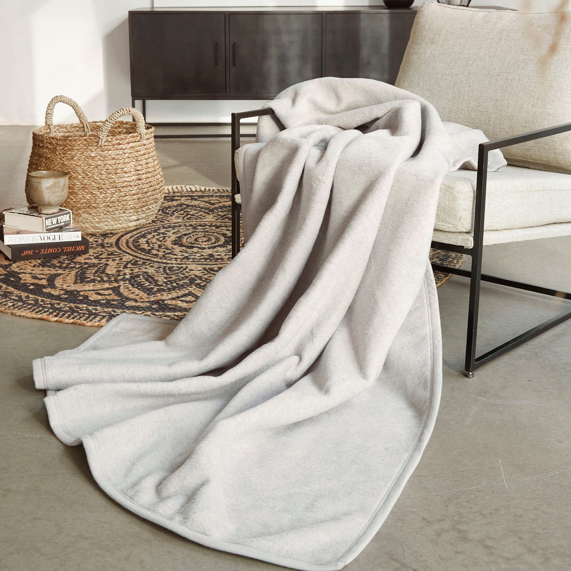 Kniedecke Uni Kniedecke Luxus, IBENA, unifarbenes Design günstig online kaufen