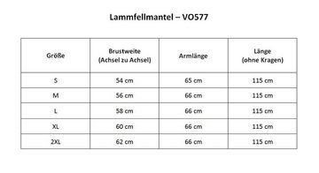 Hollert Winterjacke Lammfellmantel Shearling zum Wenden VO577