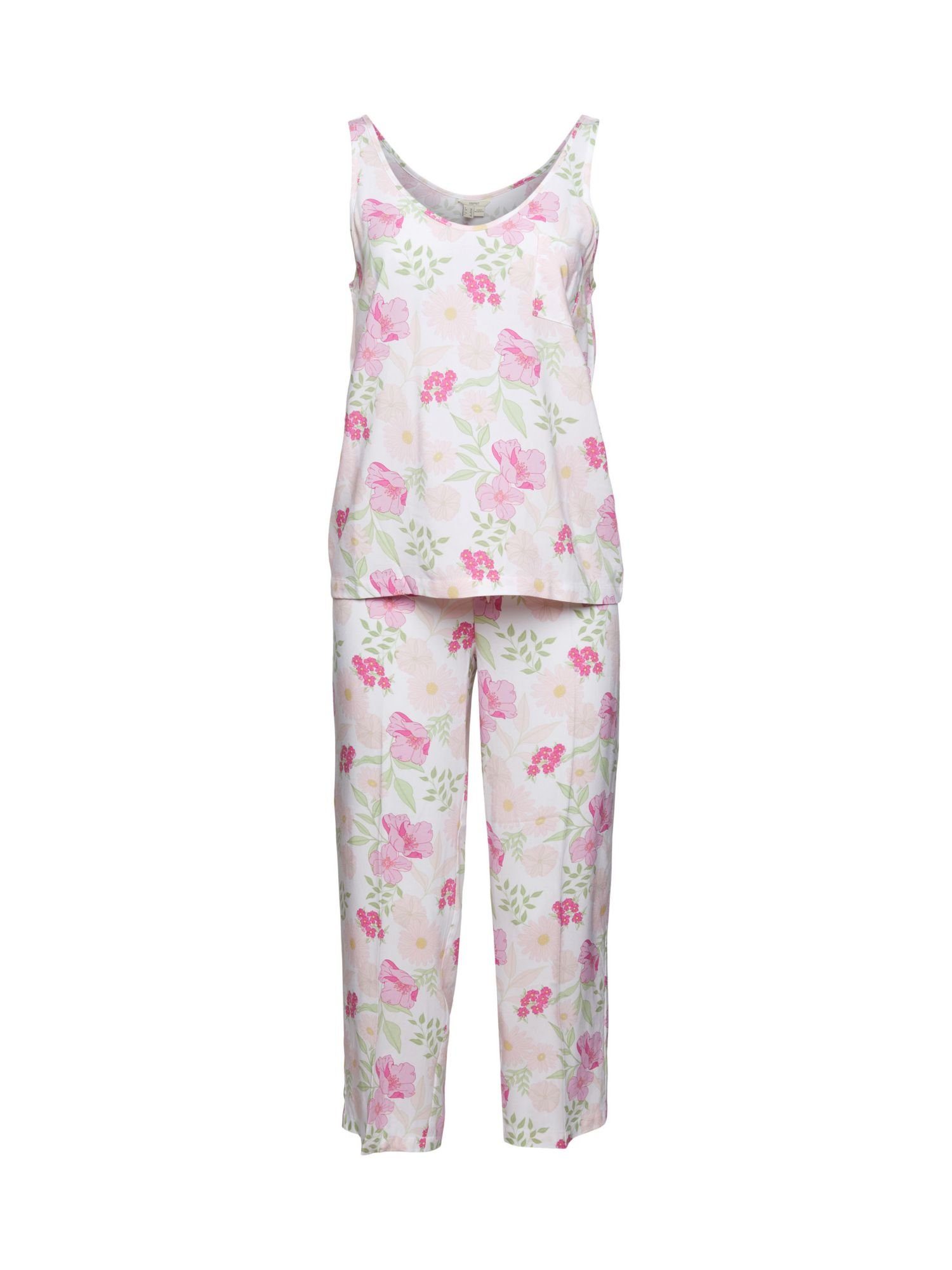 Esprit Pyjama »Floral gemusterter Pyjama, LENZING™ ECOVERO™« online kaufen  | OTTO