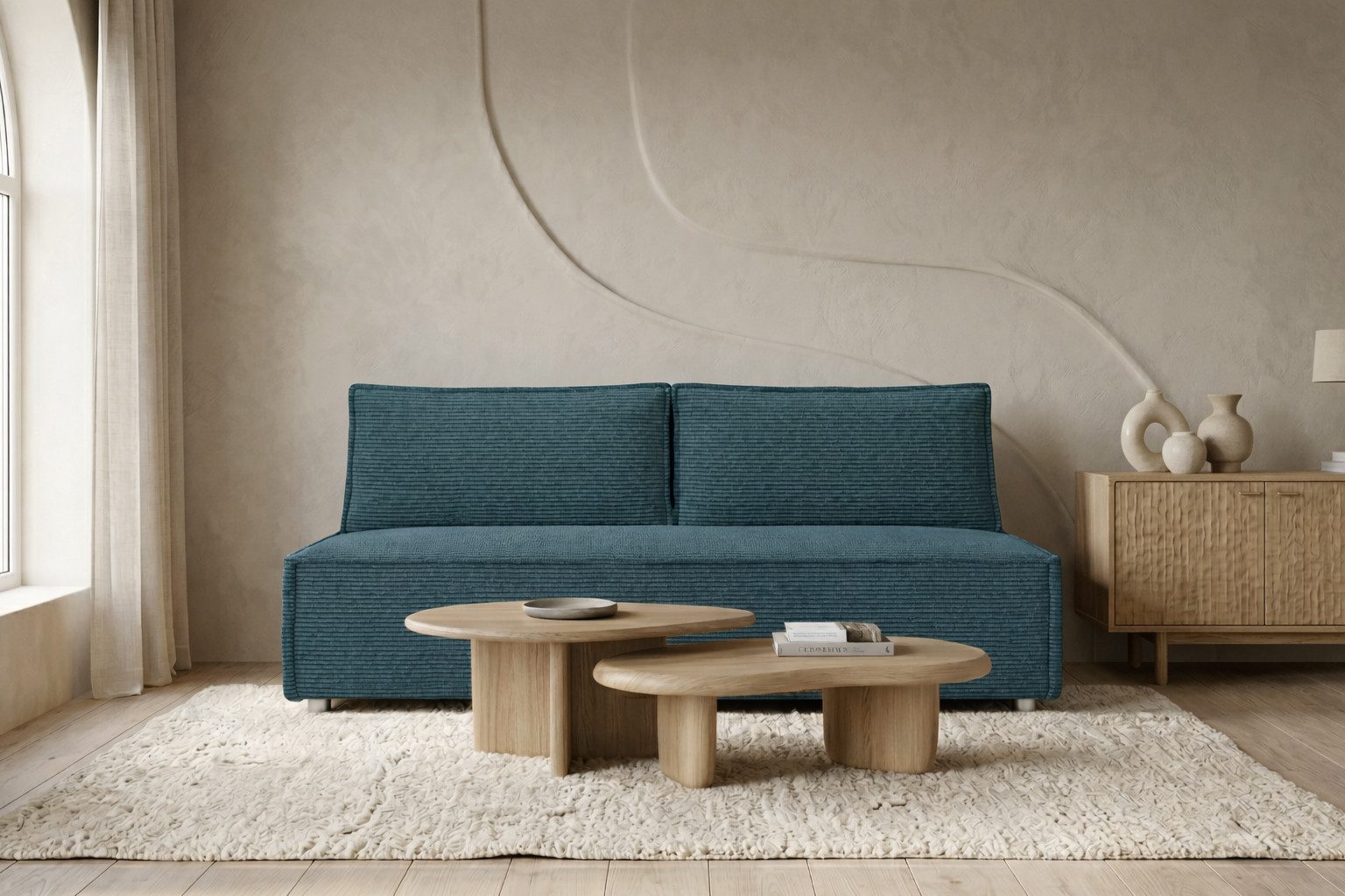Kaiser Möbel Sofa mit schlaffunktion und bettkasten DUO Poso und Verita