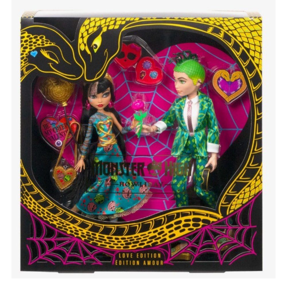 Mattel® Anziehpuppe Monster High Cleo and Deuce Valentine’s Day Doll Puppen 2-Pack