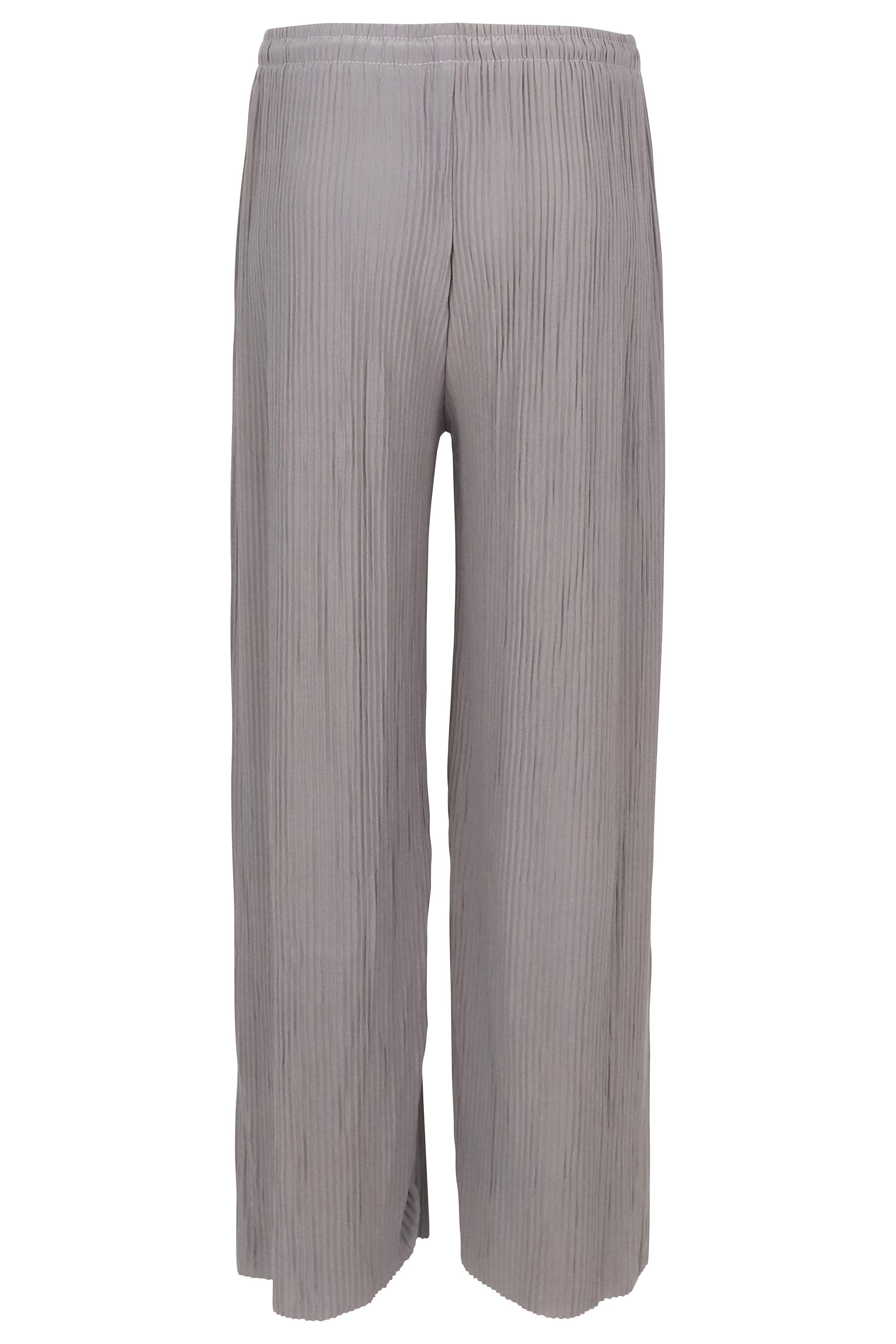 Easy Young Fashion Palazzohose Plisseehose 999 Sommerhose mit elastischem Bund