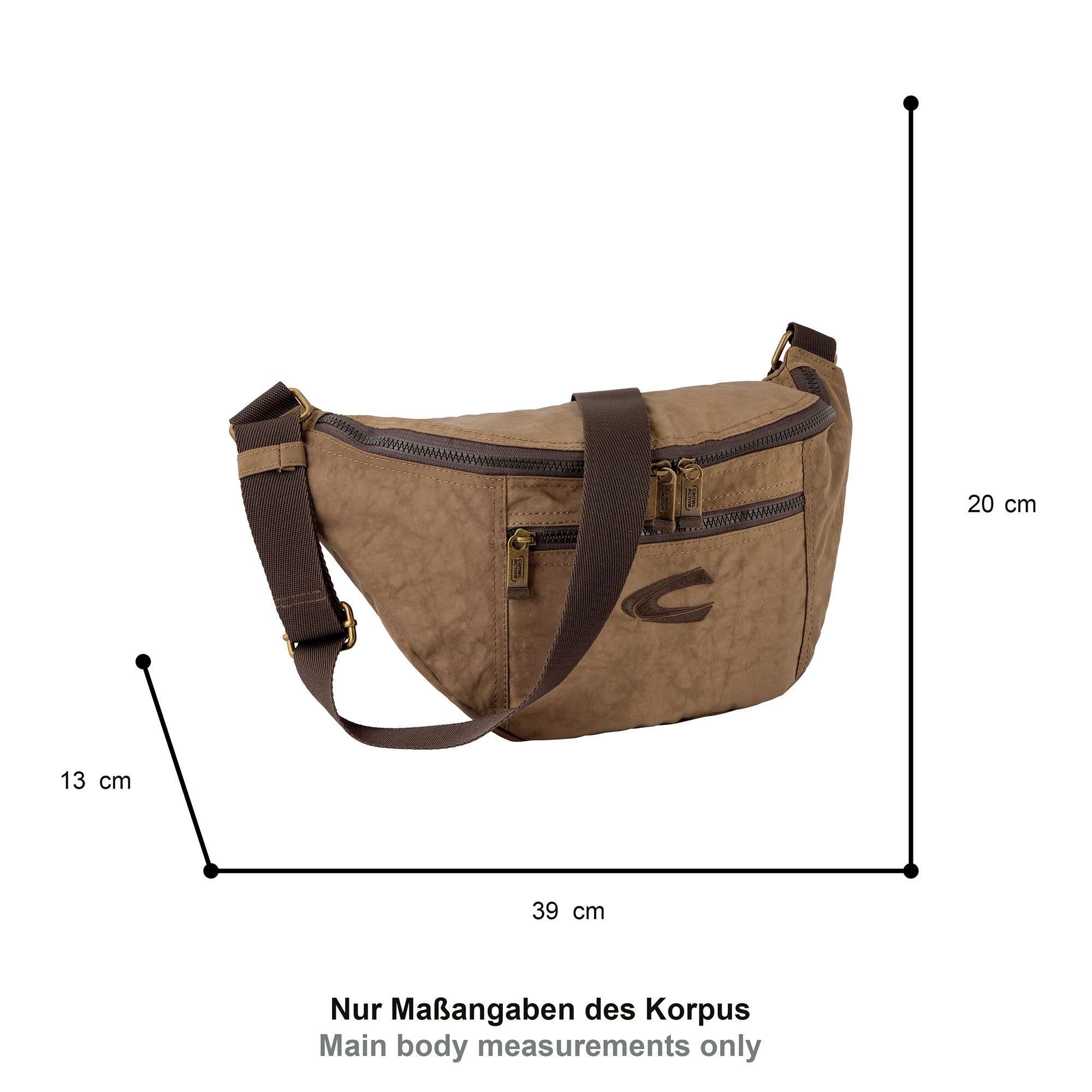 camel active Umhängetasche Journey, aus leichtem robusten Nylon, funktional perfekt für alle Lebenslagen