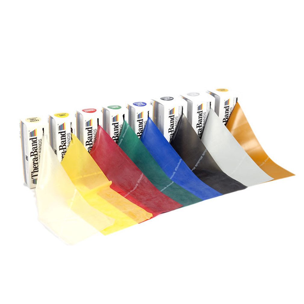 TheraBand Trainingsbänder Thera-Band, maximal stark, gold, Rolle à 5,5 m