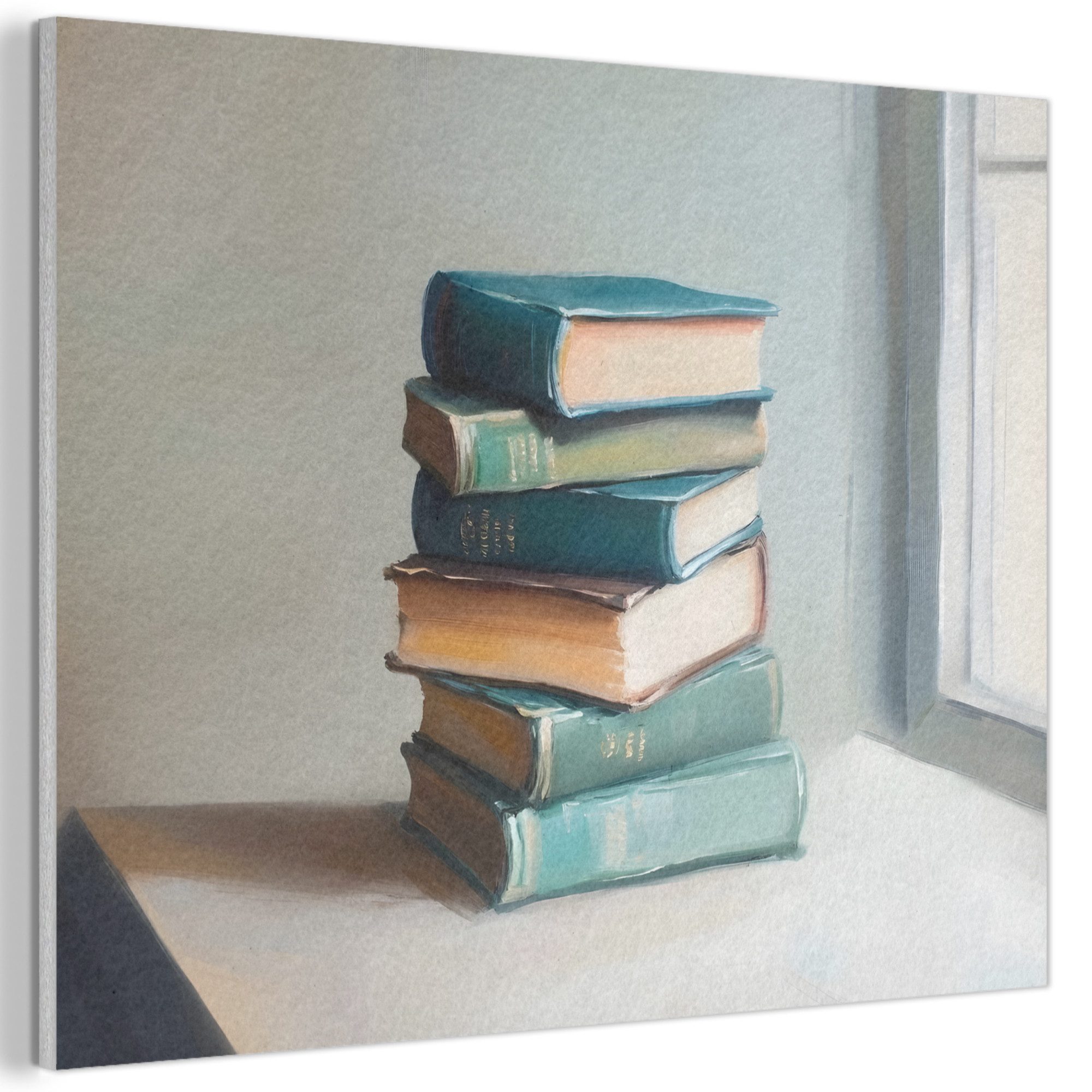 MuchoWow Gemälde Stapel - Bücher - günstig online kaufen
