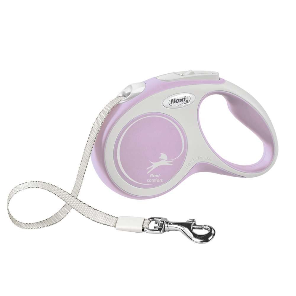 flexi Flexileine Flexi "NEW COMFORT" mit Gurt rosa