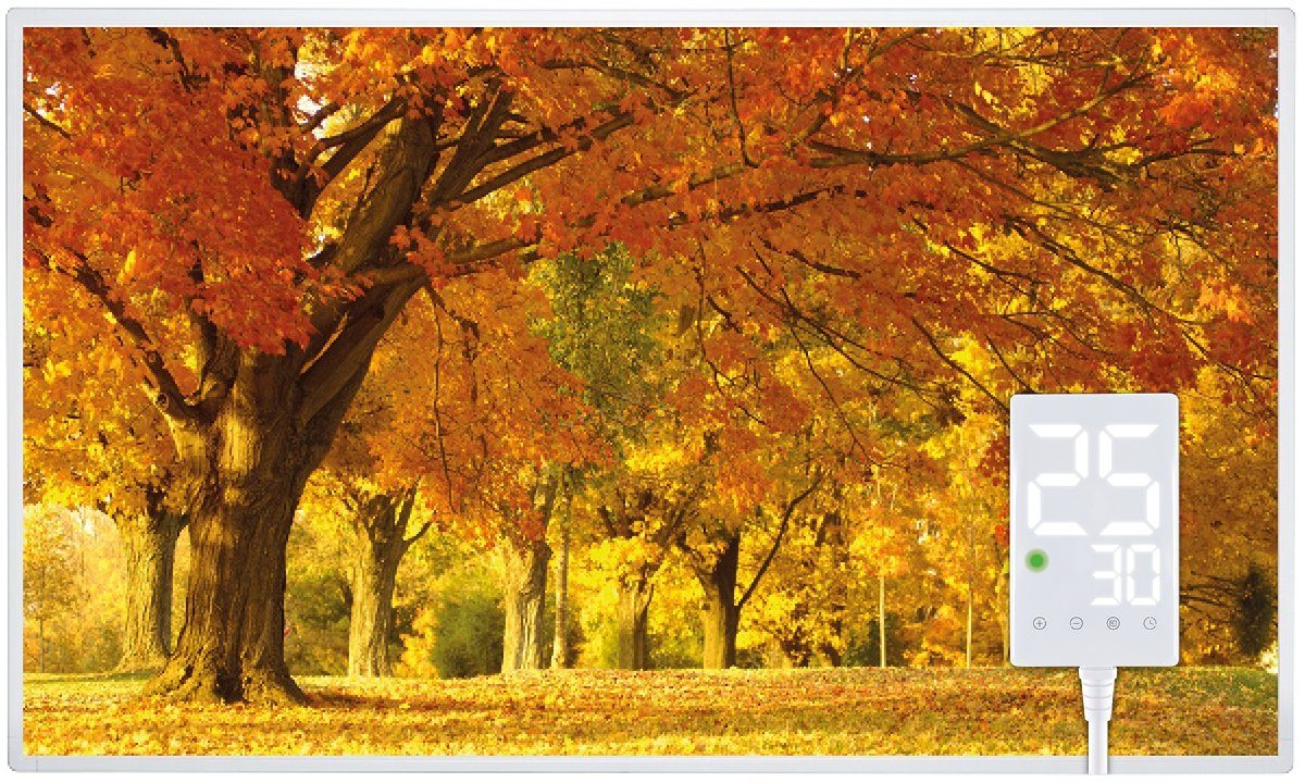 Heidenfeld Infrarotheizung HF-HP105 Herbst Elektroheizung mit Thermostat, 3 günstig online kaufen