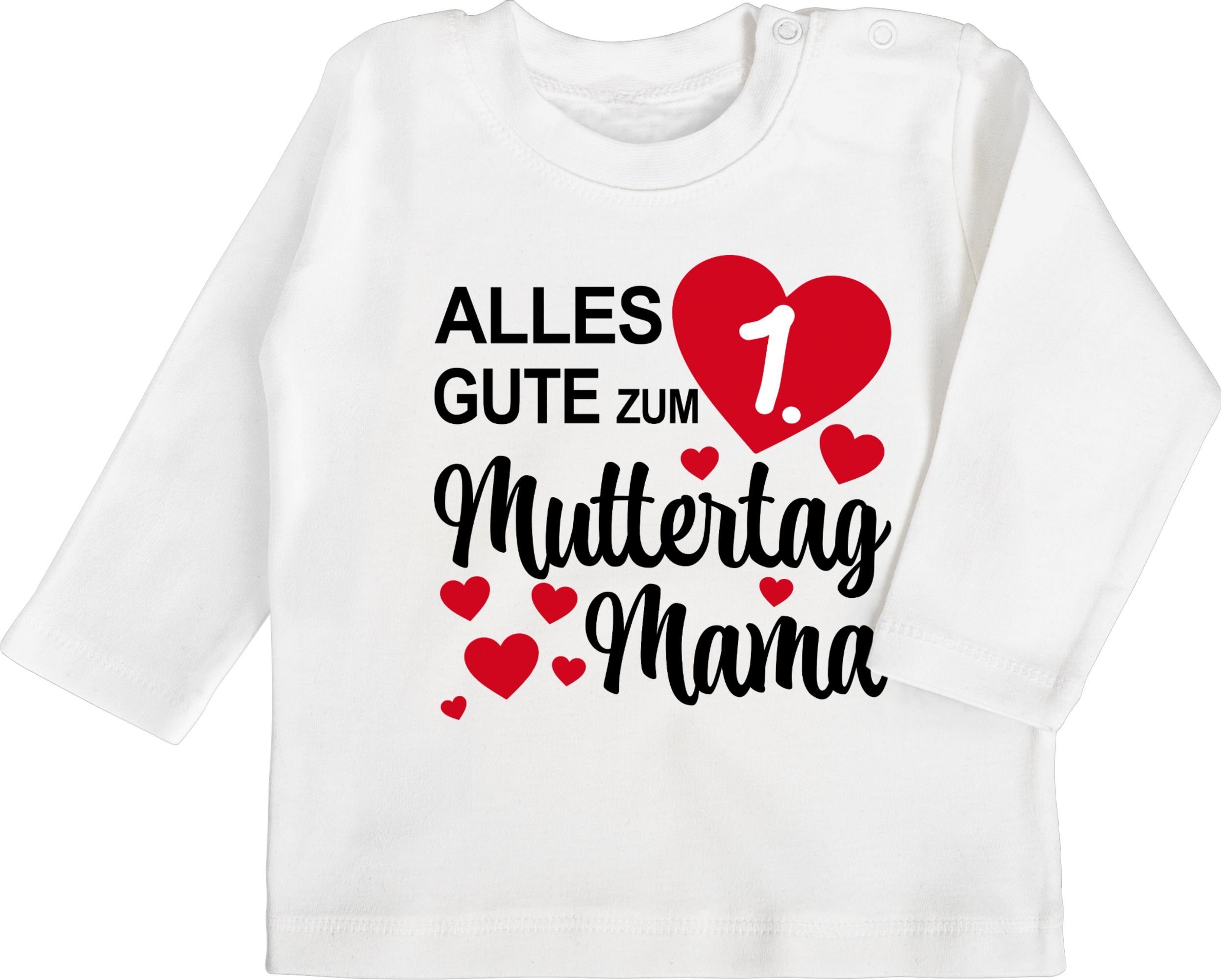 gute Muttertag Shirtracer T-Shirt 1 1. Weiß Mama Muttertagsgeschenk Alles zum