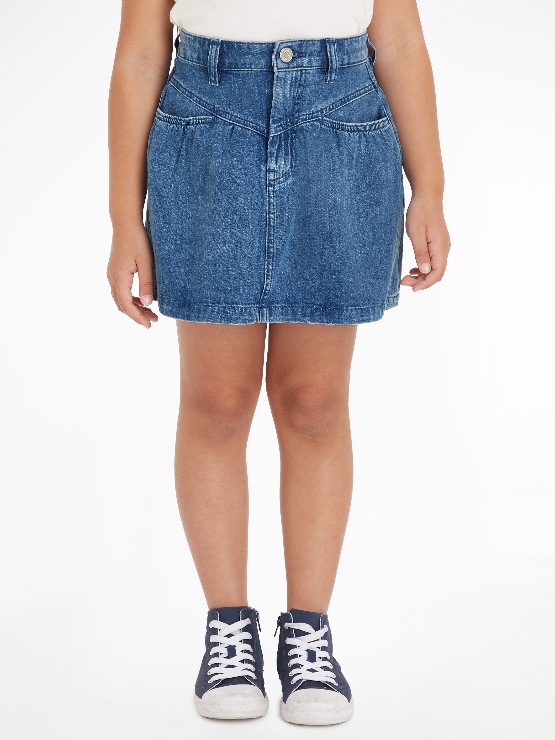 Tommy Hilfiger A-Linien-Rock DENIM FRONT YOKE DETAIL SKIRT Kinder bis 16 Jahre