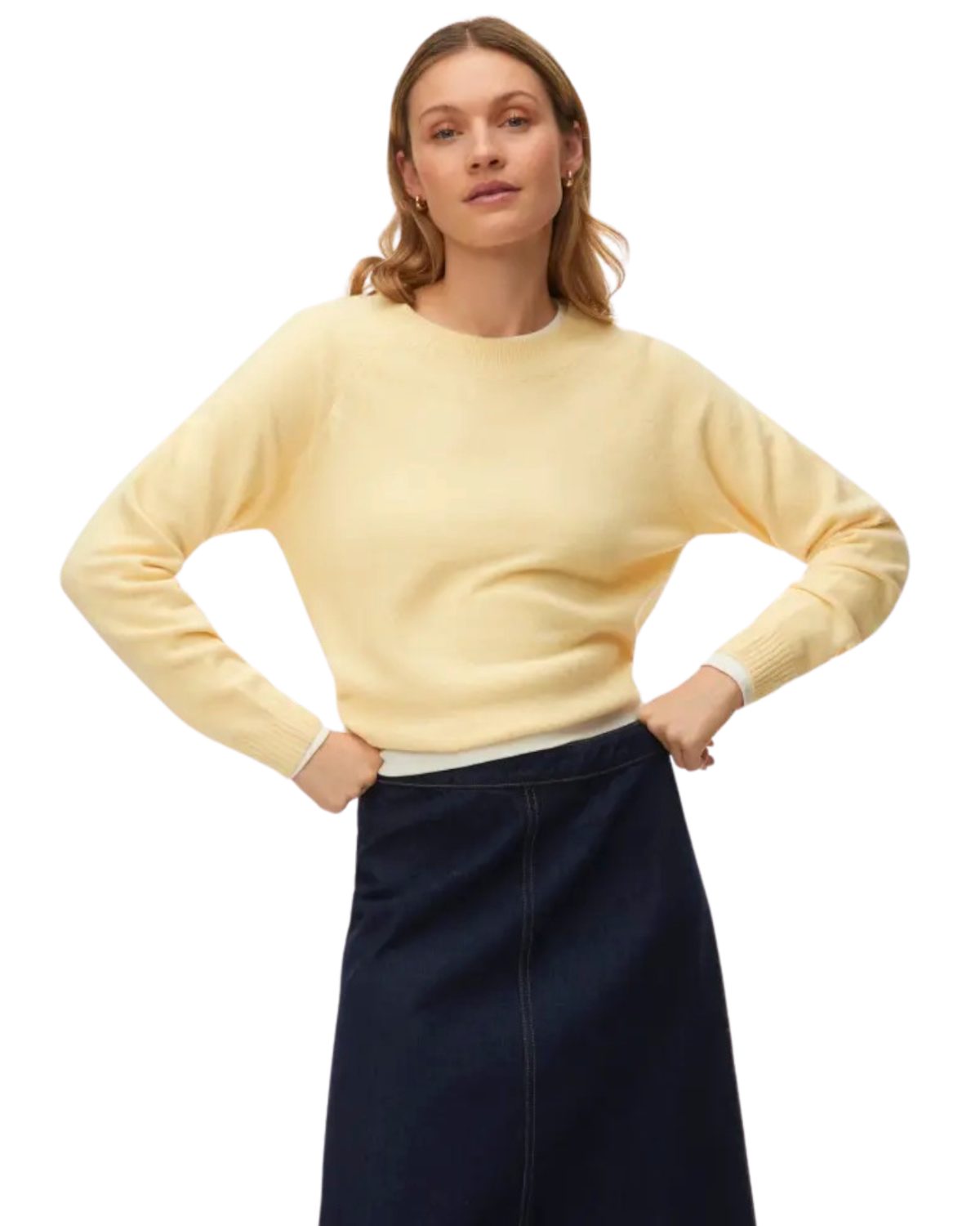 Vero Moda Strickpullover Rundhals Langarm Basic Pulli günstig online kaufen