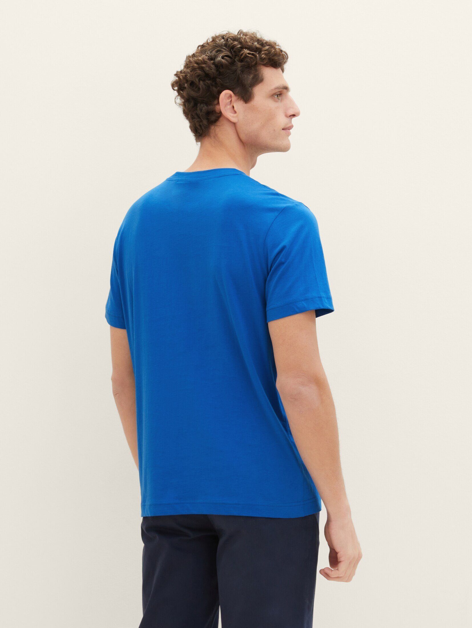 TAILOR T-Shirt sure Colour mit TOM T-Shirt Blocking blue