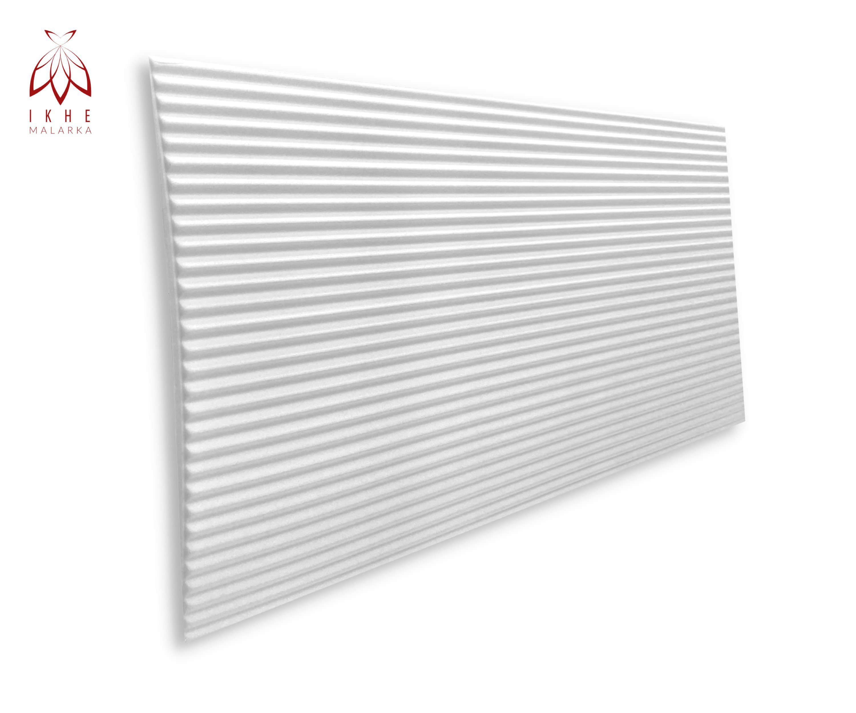 stärke qm, Deckenpaneele, 3D cm, 8 Lamellen IKHEMalarka 4,00 Stück) BxL: Material (4m², White Wandpaneel Polystyrol 3mm 50,00x100,00 Imitation Nachbildung