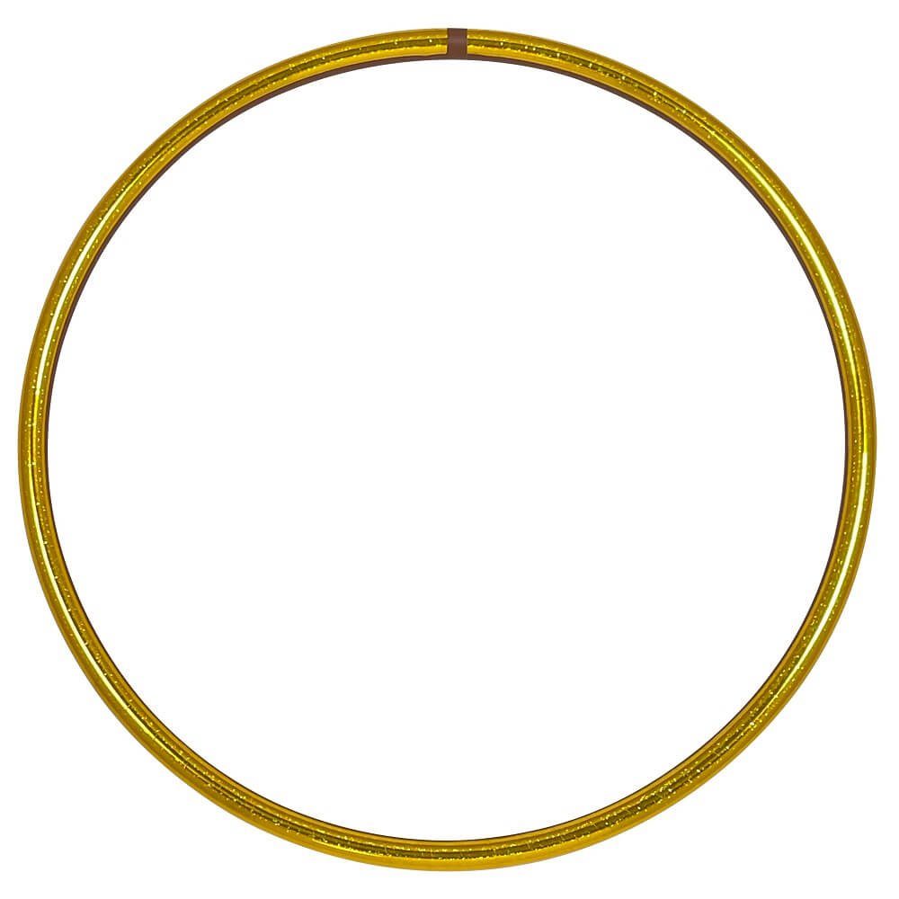 Hoopomania Hula-Hoop-Reifen Zirkus Hula Hoop, Glitter Farben, Ø 90cm Gelb
