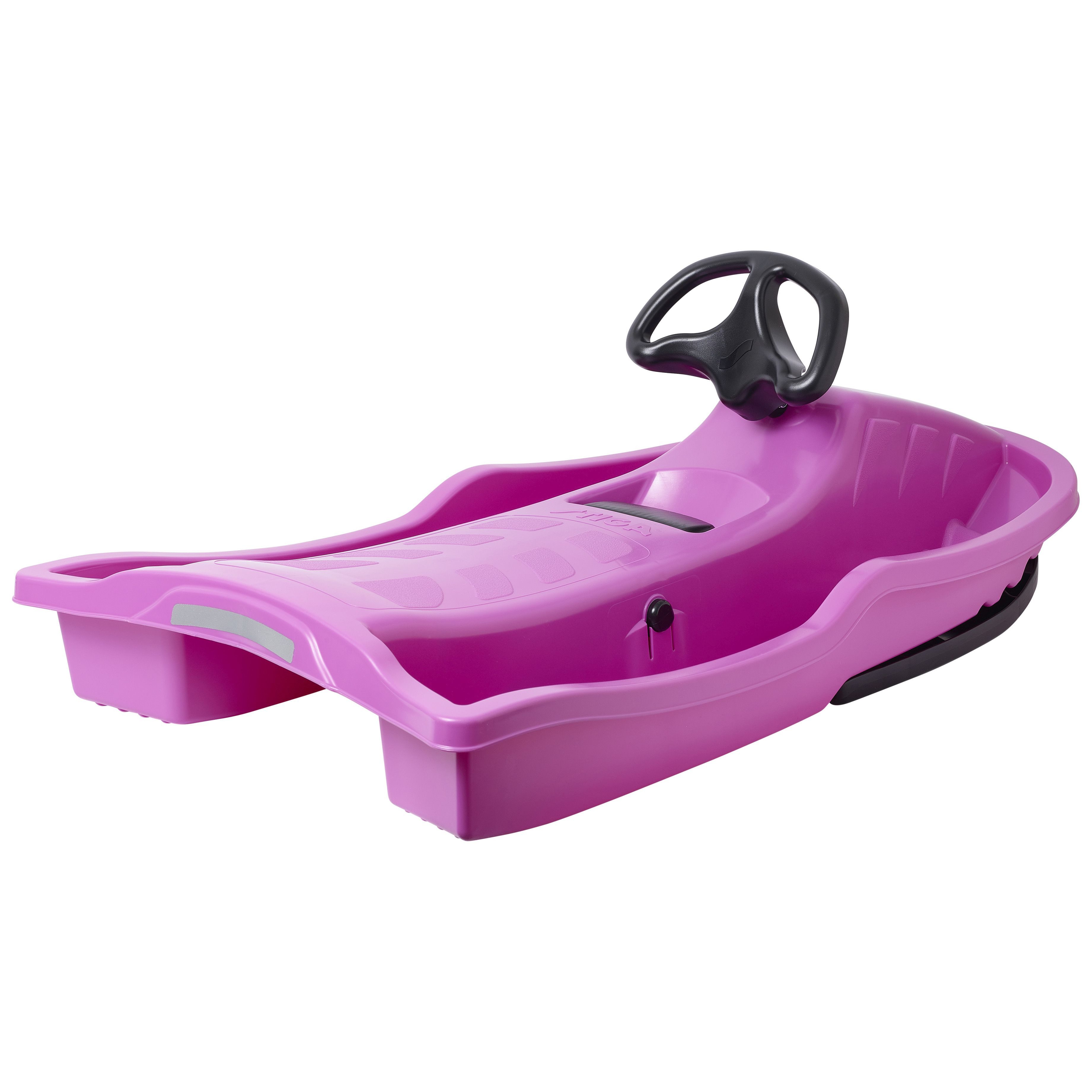 STIGA Sports Lenkschlitten Snow Power Lenkrodel, Leichter Sportrodel für Kinder aus Kunststoff