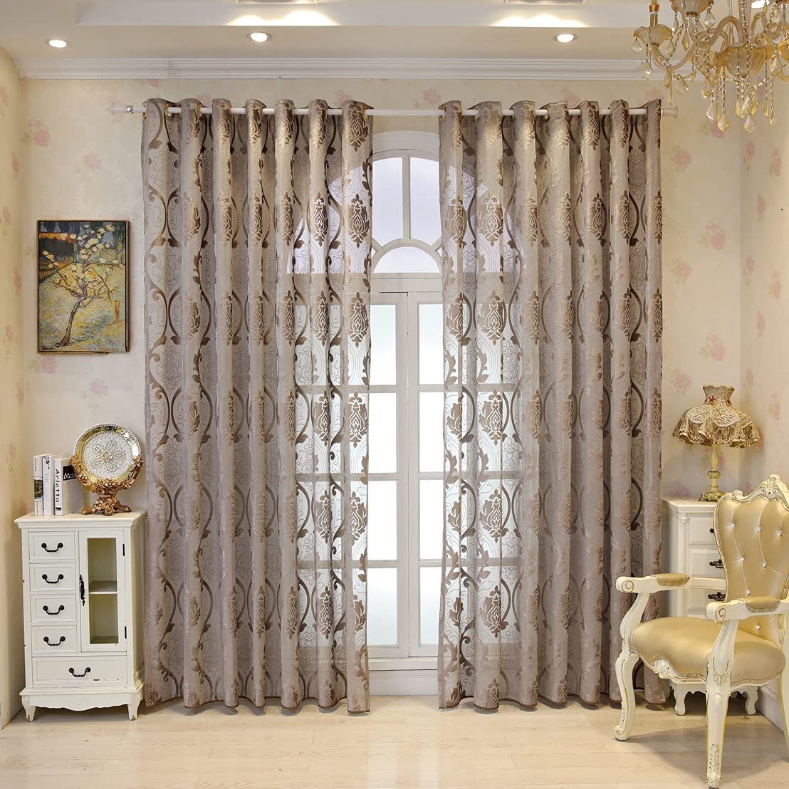 M&W DAS DESIGN Vorhang 140Bx245H Wohnzimmer Schlafzimmer​​ Mit ösen (1er), günstig online kaufen