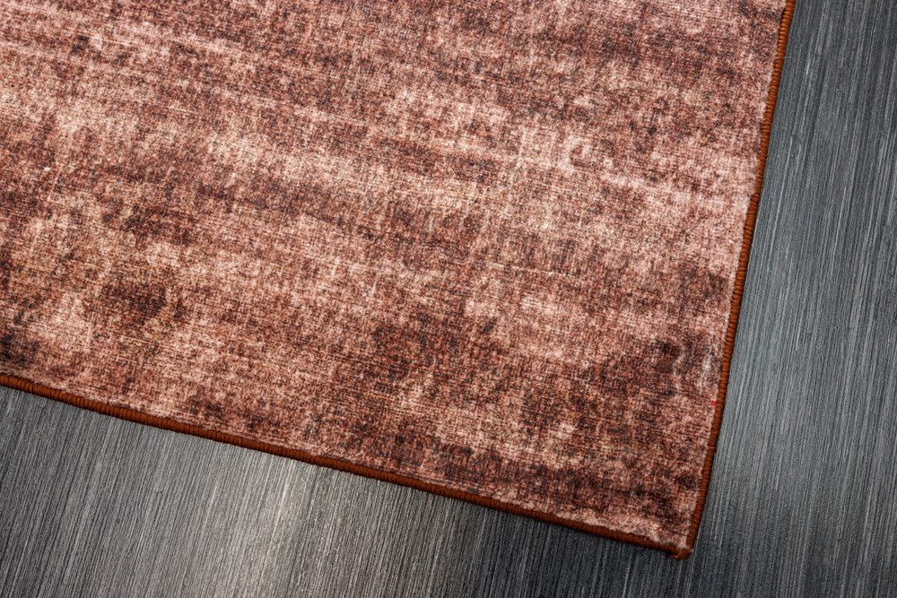 riess-ambiente Designteppich SOFT TOUCH 230x160cm kupfer braun · Indoor Kurzflor-Teppich, rechteckig, Höhe: 7 mm, Wohnzimmer · Fußbodenheizung-geeignet · pflegeleicht · modernes Design