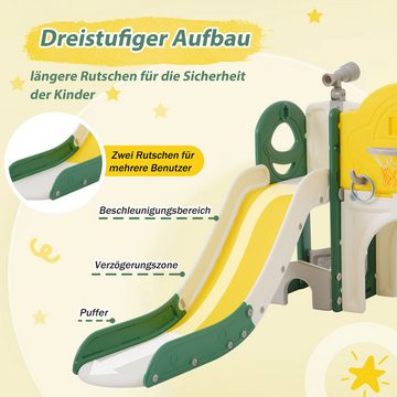 OKWISH Rutsche Kletterspielzeug für Kinder, (10 in 1 Multifunktionsrutsche Rutschen), Kinderrutsche, Spielrutsche, 172*165*95cm