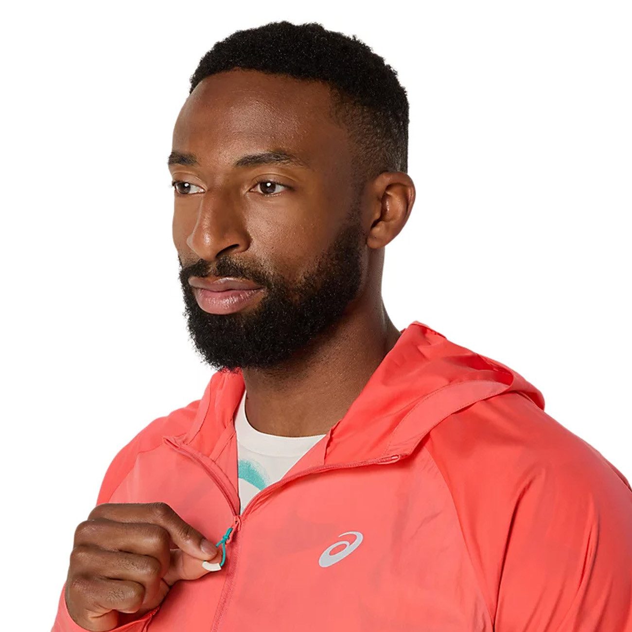 Asics Laufjacke Asics Road Packable Jacket Coral Reef