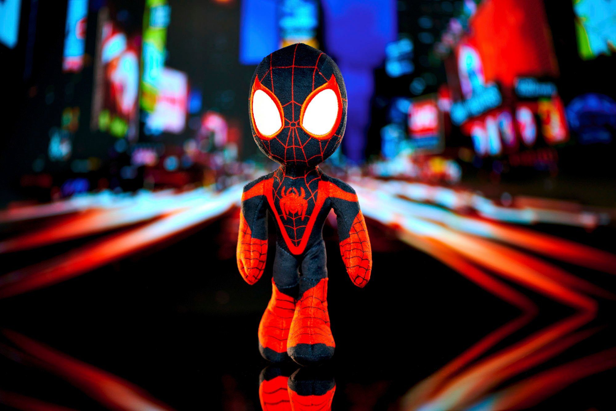SIMBA Kuscheltier Disney Marvel Miles Morales, Glow in the Dark, 25 cm, mit Glow in the Dark Augen