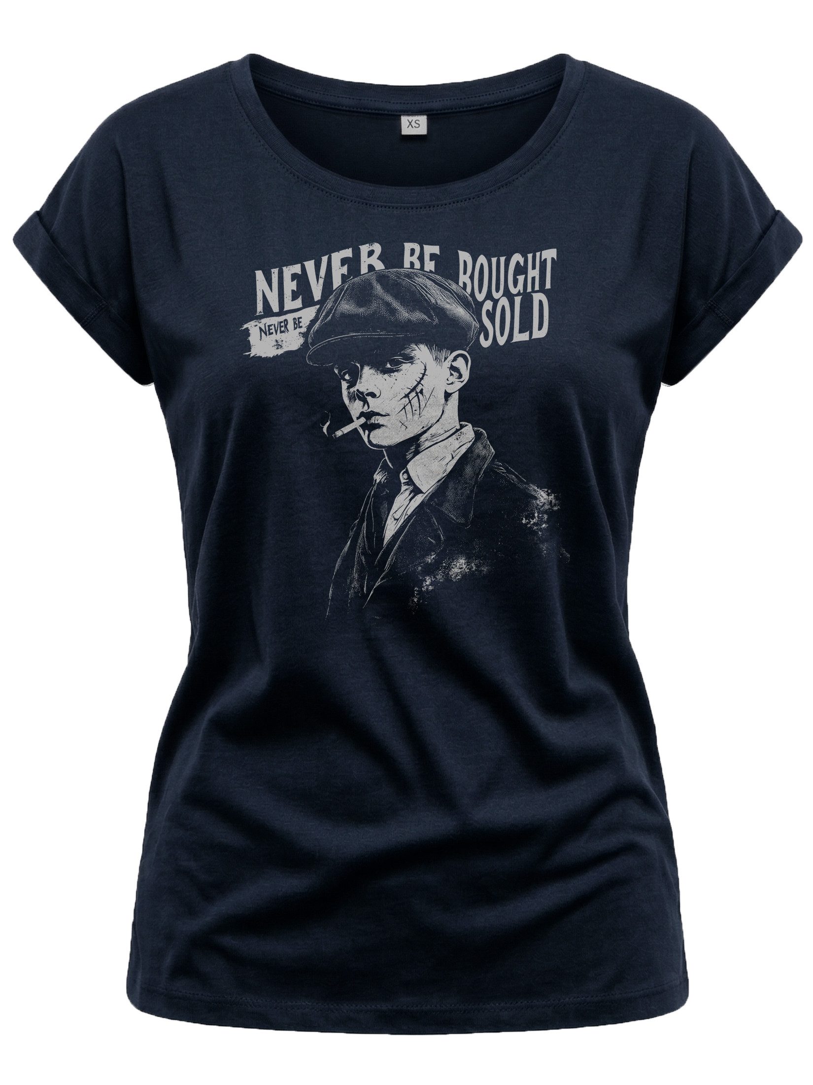 Print-Shirt mit Spruch Blinder Top Coole Sprüche Frauen Oberteile