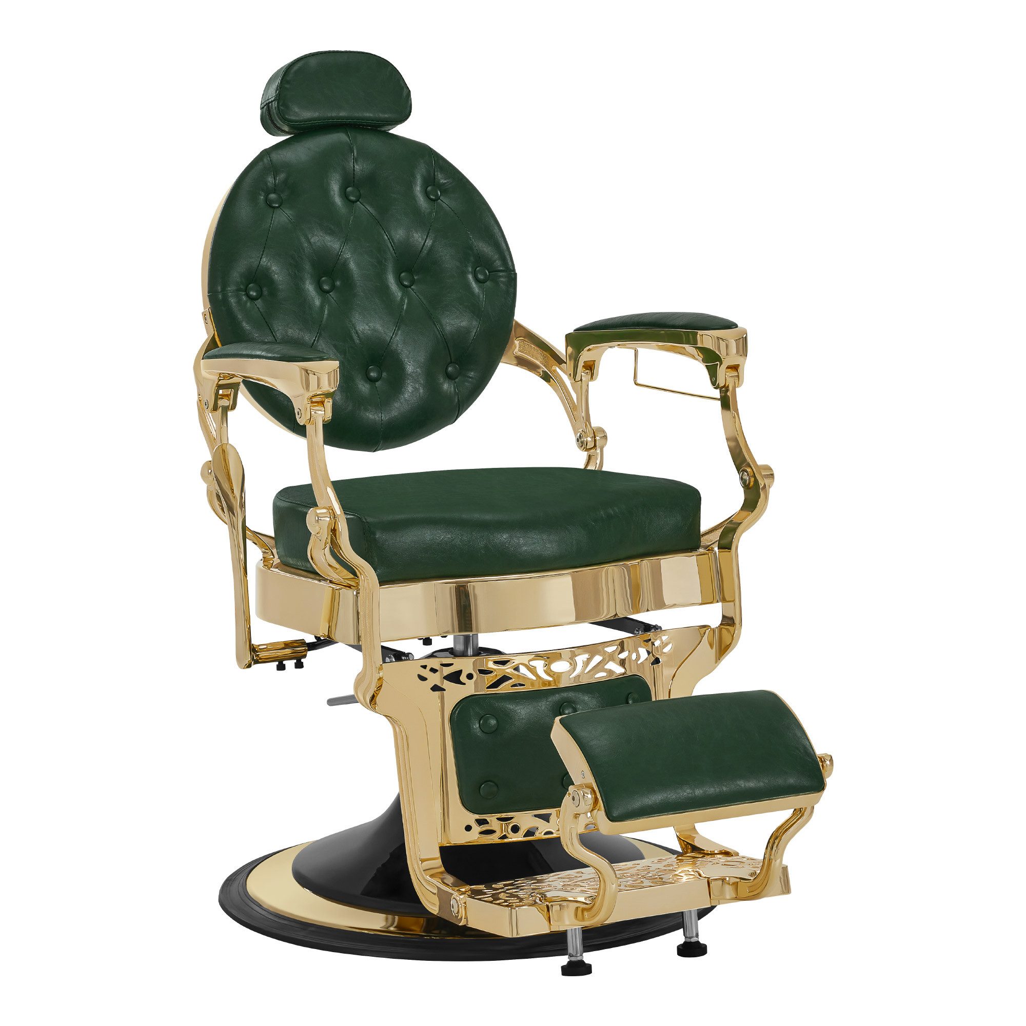Barberpub Stuhl BarberPub Friseurstuhl Hydraulische Friseursessel 2933-F, mit Kopfstütze Kippbar,drehbar, höhenverstellbarer