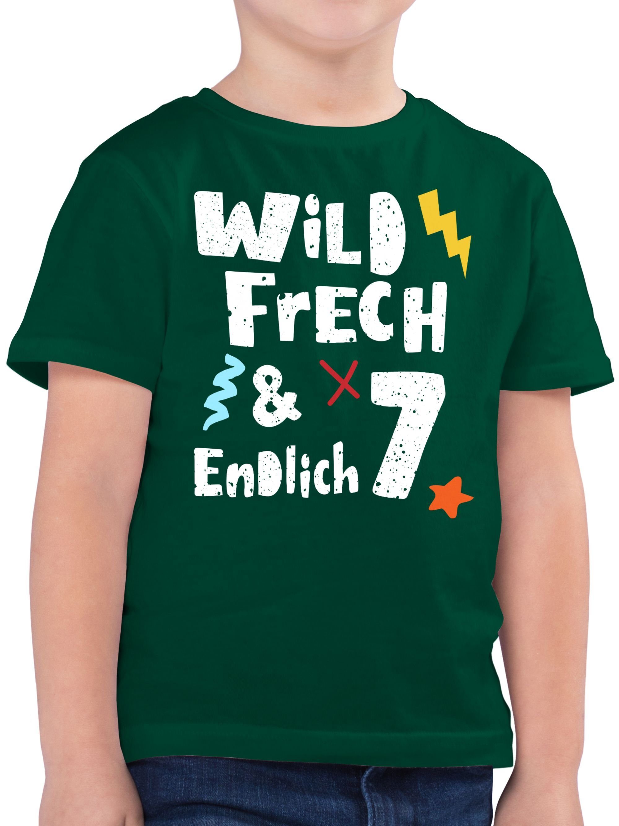 T-Shirt Wild frech und endlich 7 - Sieben Jahre Wunderbar