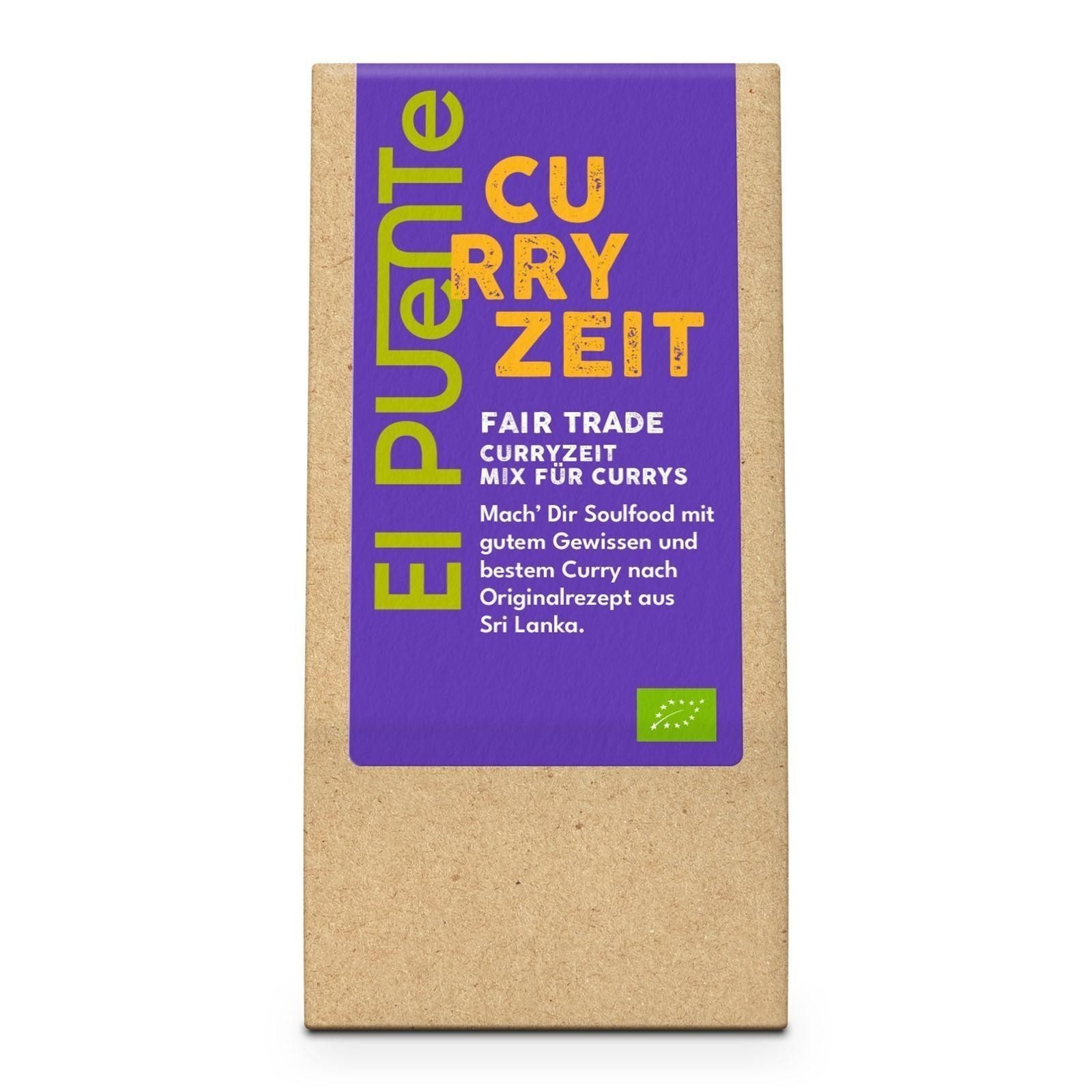 El Puente Gewürz Curryzeit Bio-Curry gemahlen mild Gewürzmischung, Fair Trade, Vegan, Fair Trade