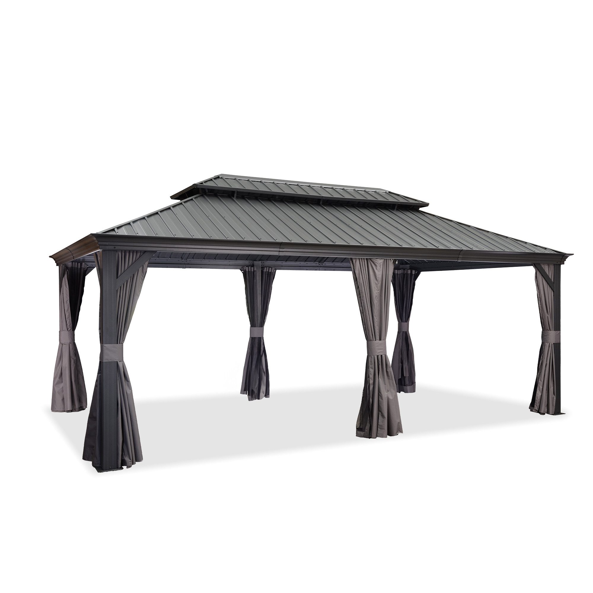 PURPLE LEAF Pavillon Außenbereich Alu Gartenpavillon günstig online kaufen