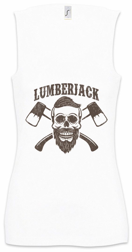 Tanktop Lumberjack IV Ärmelloses Damen T-Shirt Holzfäller Axt Waldarbeiter
