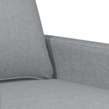 vidaXL Sofa 2-Sitzer-Sofa Hellgrau 140 cm Stoff