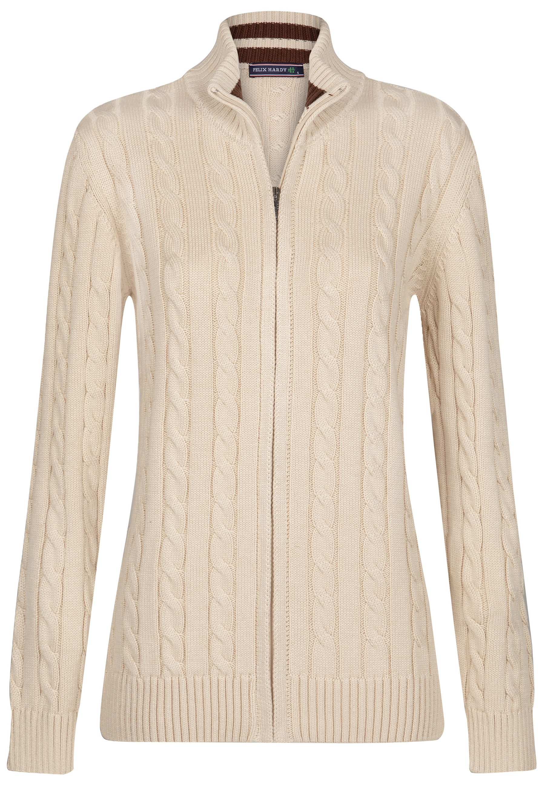 Felix Hardy Strickjacke Strickjacke mit Zopfmuster