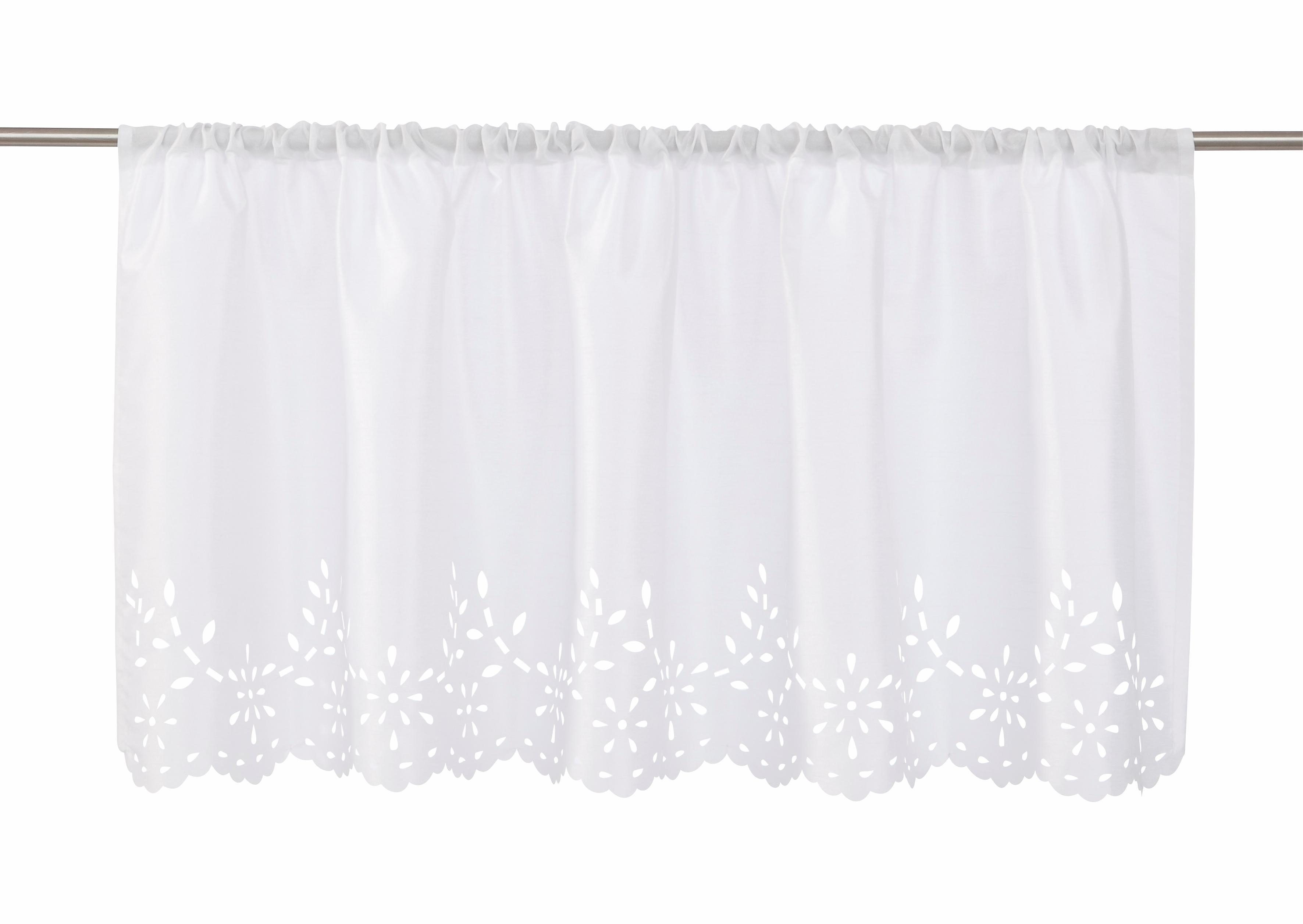 Home affaire Scheibengardine Neapel (1 St), Stangendurchzug, halbtransparen günstig online kaufen