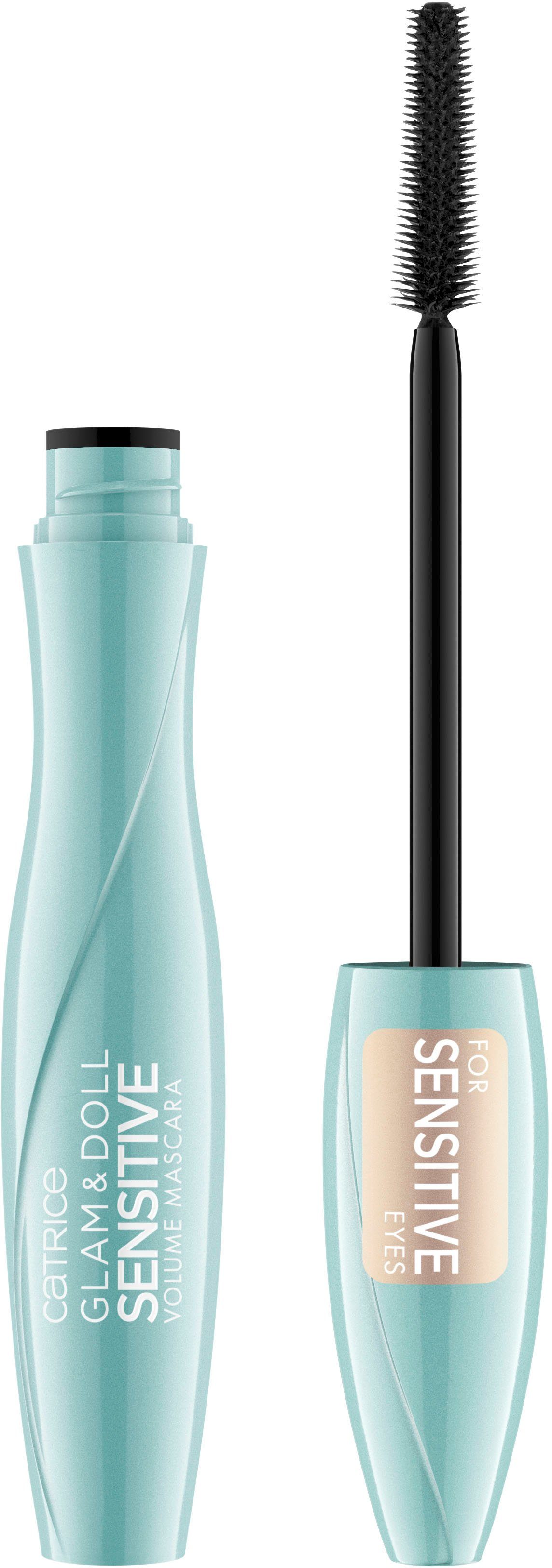 Catrice Mascara Glam & Doll Sensitive Volume, 3-tlg., mit präziser Bürste