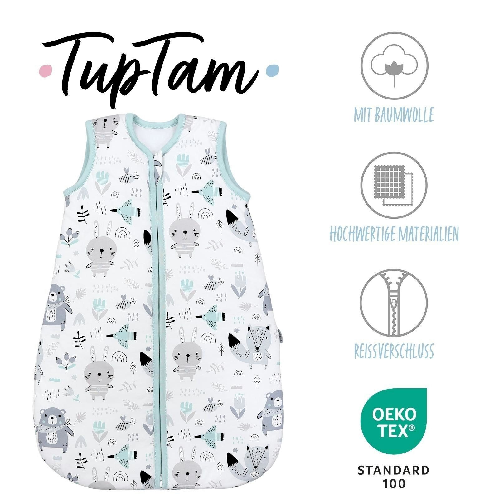 TupTam Babyschlafsack Kugelschlafsack ohne Ärmel 2.5 TOG Ganzjahr – Bild 2 von 5