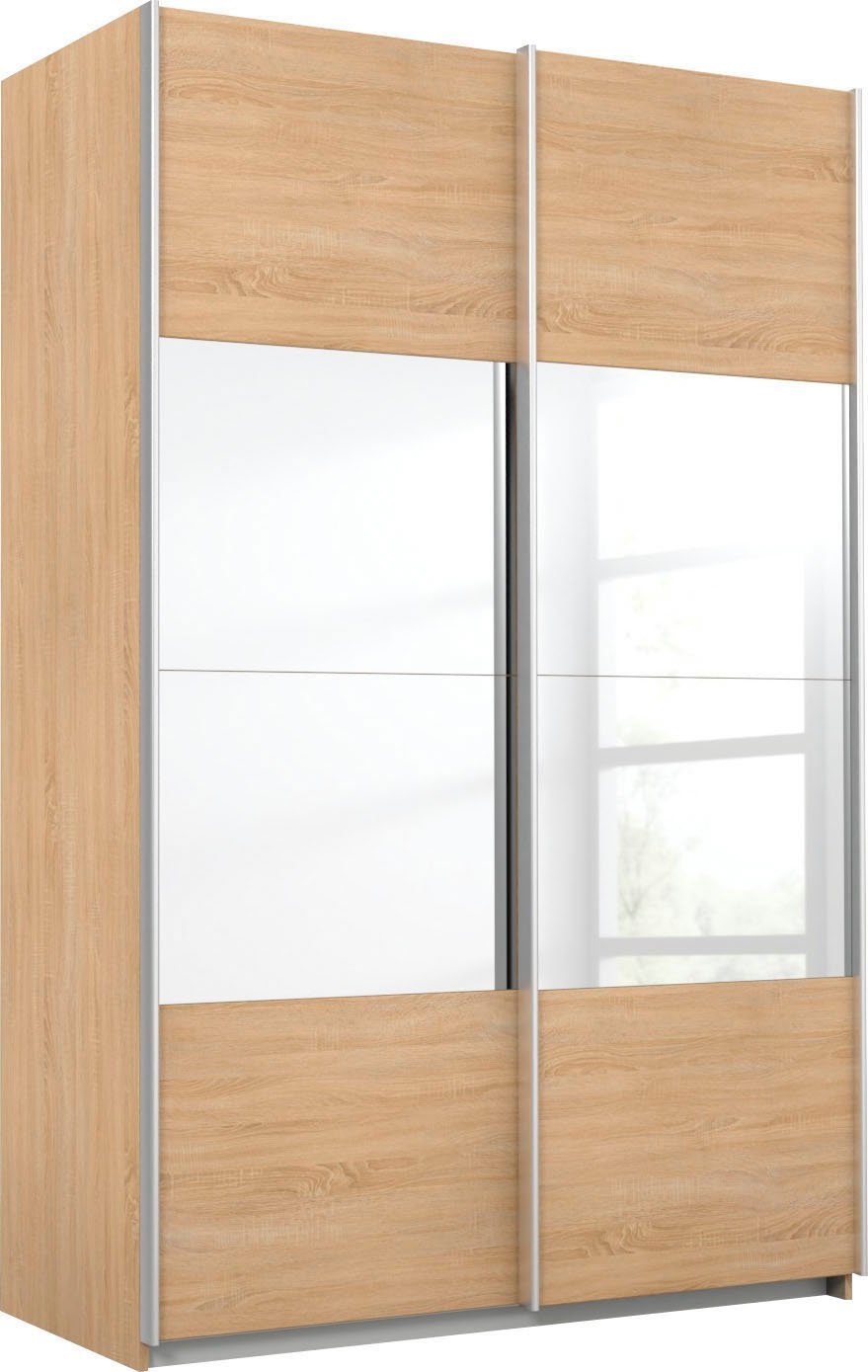 rauch Schwebetürenschrank Quadra mit Spiegelelementen