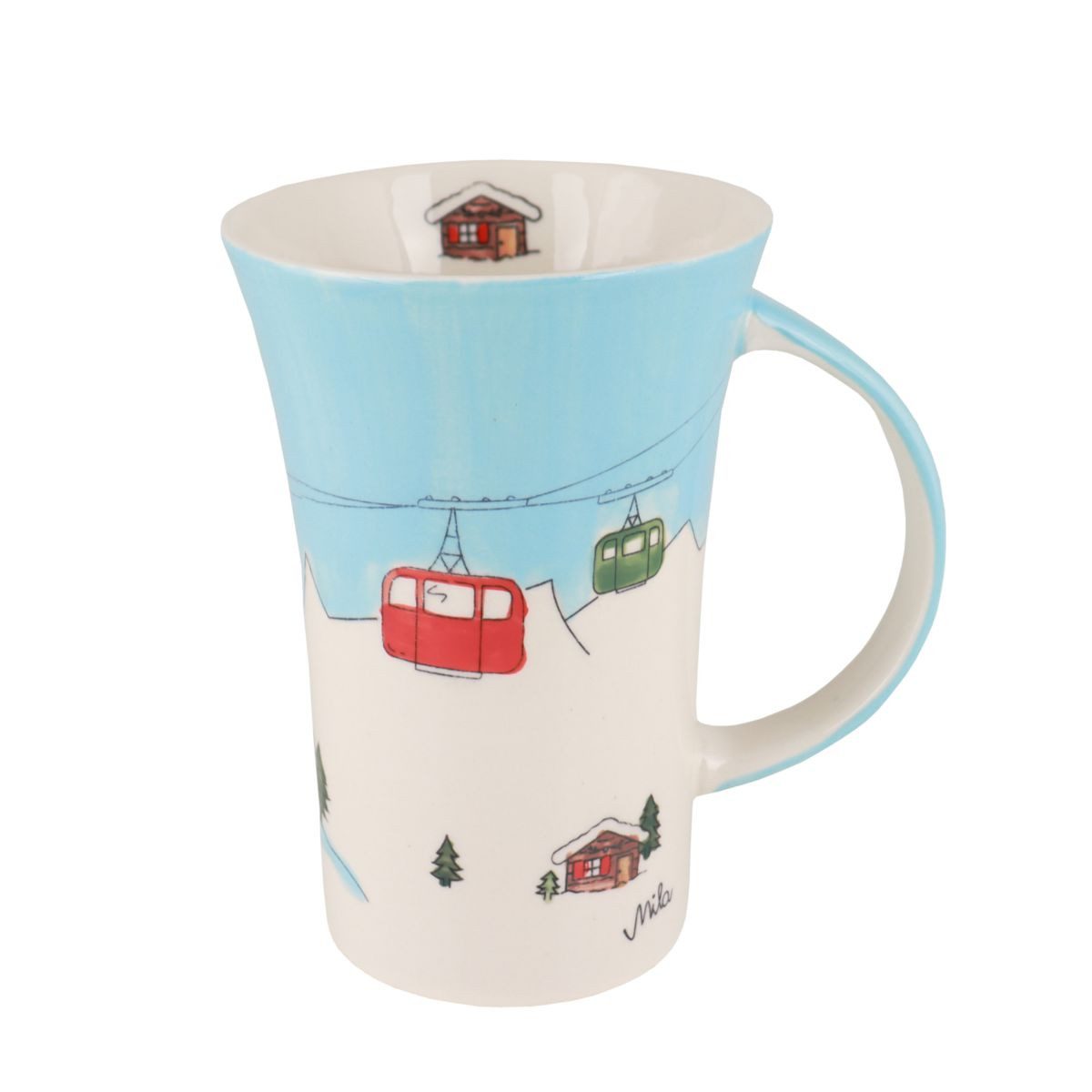 Mila Becher Mila Keramik-Becher XXL Coffee-Pot Gipfelstürmer, ca. 500ml, Keramik