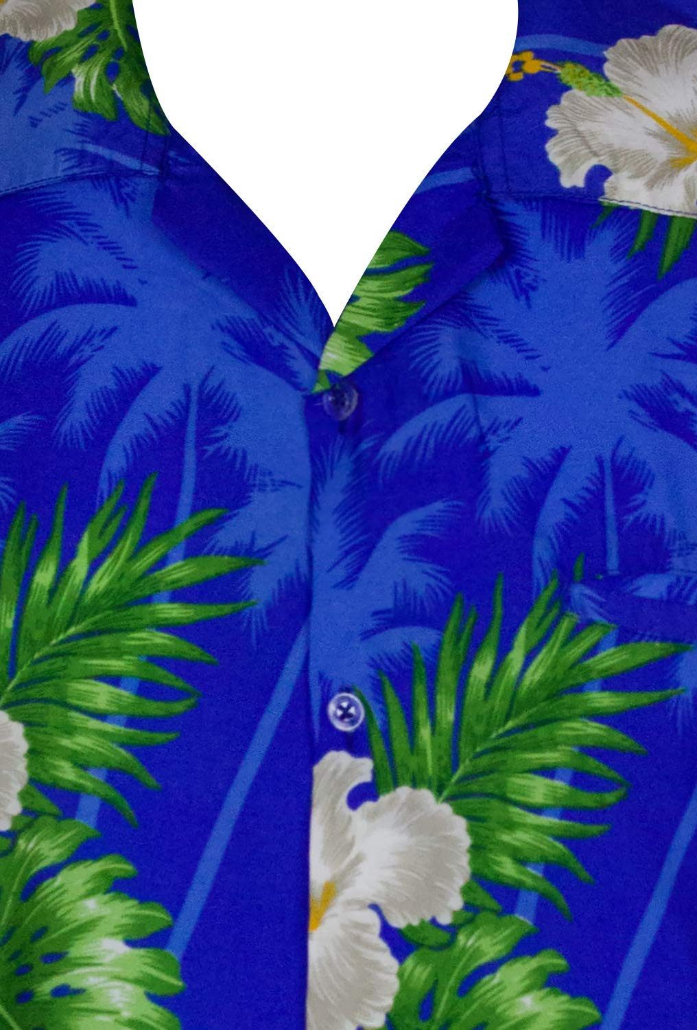 King Kameha Hawaiihemd Small Flower Kids Funky Hawaii-Hemd Kinder Kurzarm Front-Tasche